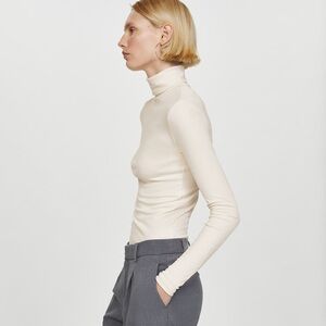 BNWT Mango long sleeve top off white Mango turtleneck t-shirt